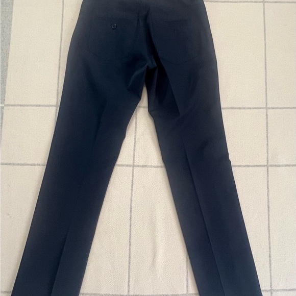 PRADA man navy blue stretch nylon pants